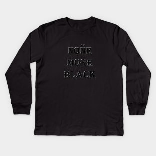 Spinal Tap None More Black Kids Long Sleeve T-Shirt